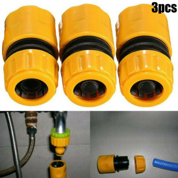 Fule 3Pcs Garden Watering Hose Pipe Tap Connector Adaptor Fitting