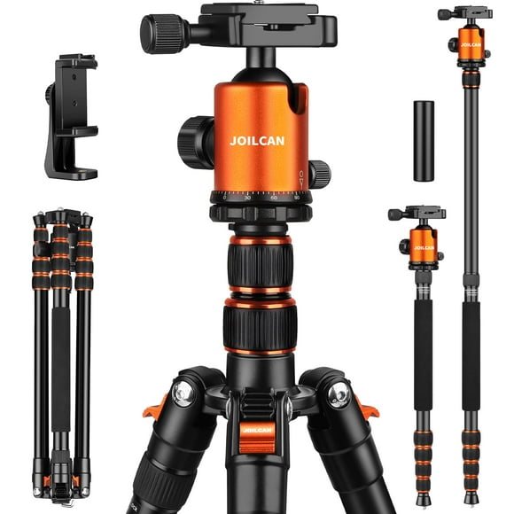 80/85 inches Heavy Duty Tripod for Camera and Phone, 85" Camera Monopod Tripods, DSLR Binoculars Spotting Scope Camcorders Video Tripod Stand, 360 De
