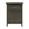 thumbnail image 3 of Glory Furniture Izzy 1 Drawer 1 Door Nightstand in Gray, 3 of 7