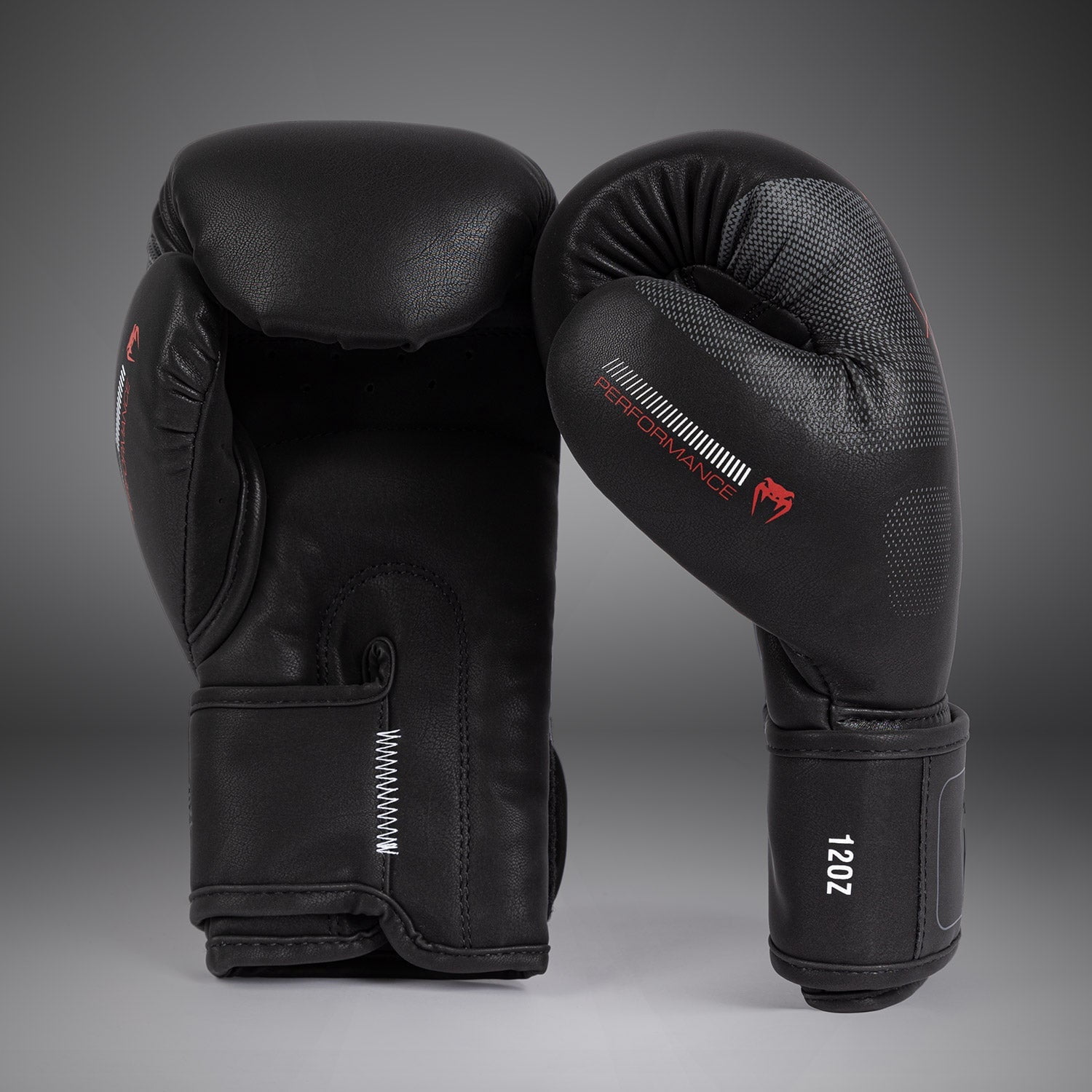 Venum Tactical XT Boxing Gloves - Black/Fire Red - 16-Ounce