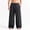 #0462-Black, variant on Ceisia Men's Linen Blend Wide Leg Pants Elastic Waist Drawstring Casual Solid Color Loose Fit Trousers Black XL Gift