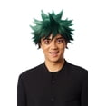 thumbnail image 1 of Peluca para disfraces Culture Anime Hero, color verde y negro, 1 of 1