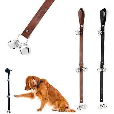 UPC: 0739810152424 | Mighty Paw Leather Tinkle Bells Leather Dog Doorbells Soft Leather with Durable Jingle Bells Housetraining Doggy Door Bells for Potty Training