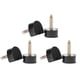 thumbnail image 3 of Ganchos de soporte para casco perfecl gancho para abrigos de pared negro 12x12mm, 3 of 8