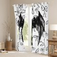 thumbnail image 3 of Feelyou Magic Angel Wings Curtains Pack of 2 (42x84 Each) for Girl, Cartoon Princess Bowknot Curtains Blackout, Fairy Tale Theme Bedroom Curtains, Curtains and Drapes Room Decor, 3 of 6