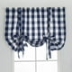 thumbnail image 3 of Cortina de ventana de casa de campo a cuadros, cortinas ajustables Azul 60x120cm, 3 of 9