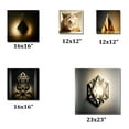 thumbnail image 4 of Designart "Monochrome Sacred Geometry I" Modern Midcentury Metal Wall Art Set, 4 of 5