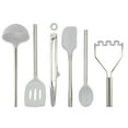 thumbnail image 4 of Tovolo Flex-Core Silicone Utensil Set of 6, Oyster Gray, 4 of 5