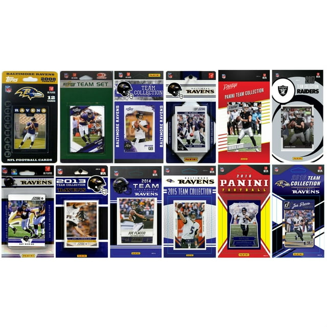 C&I Collectables NFL Baltimore Ravens 12 Different Licensed Trading Card Team Sets
