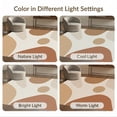 thumbnail image 7 of ODIKA 3'x5' Warm Earth Tones Abstract Design Washable Accent Rug Modern Minimalist Shapes for Chic Spaces Pet Friendly, Non-Shedding Mat for Bedside, Nursery Room, 7 of 7