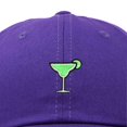 thumbnail image 2 of Dalix Margarita Embroidered Cap Cotton Baseball Cute Cool Dad Hat Womens in Purple, 2 of 5