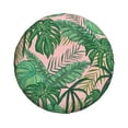 thumbnail image 2 of XMXY Tropical Greens Leaves Design Spare Tire Cover, Universal Waterproof Cover for Jeep RV Tire Wheel Protection, 14 inch, 2 of 8