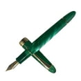 thumbnail image 1 of Pluma estilográfica de pistón, instrumento de escritura EF0.5mm, gran capacidad de tinta, minibolsillo verde oscuro, 1 of 9