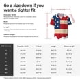 thumbnail image 3 of Daiia American Flag Map Men's Linen Shirts Short Sleeve Casual Shirts Button Down Shirt for Men Beach Summer Wedding Shirt-Large, 3 of 6
