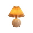 thumbnail image 6 of AURIGATE Pleated Table Lamp, Rattan Ball Woven Bedside Desk Lamp, Umbrella Shaped LED Night Light for Bedroom, USB Dimmable, 6 of 6