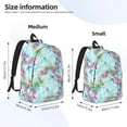 thumbnail image 3 of Naloa Dragonfly Floral Canvas Backpack for Men Women Rucksack Casual Travel Daypack College Tote Satchel Bookbag for Teens-Small, 3 of 7