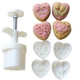 thumbnail image 1 of Molde para pastel de Luna, 50g, sellos para galletas, prensa manual de plástico, forma de corazón de amor, tulipán, rosas, utensilios de cocina, herramienta de pastelería para hornear DIY, 1 of 5