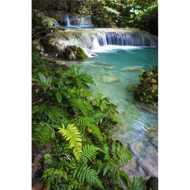 Mele Maat Waterfall - Efate Island Vanuatu Affiche Imprimée - 24 x 38 Po - Grande