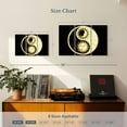 thumbnail image 3 of Elephant Stock Sun And Moon Yin Yang Wall Art - Horizontal Multi Panel Canvas - Living Room Wall Decor - Wellness Multi Panel - Black And Beige Decor - 23" x 14", 3 of 4