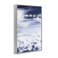 thumbnail image 4 of Stupell Industries Moon Phases Over Clouds Landscape Painting Gray Framed Art Print Wall Art, 16 x 24, 4 of 10