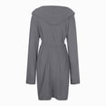 thumbnail image 5 of NOLDARES Mens Hooded Terry Cloth Robe, Big and Tall Bathrobe, Full Length Cotton & Absorbent Robe for Spa, Shower & Sleepwear(Grey,XXL), 5 of 5