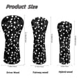 thumbnail image 6 of Uorisanigo Golf Print Golf Club Head Cover for Drivers, Fairway Woods and Hybrids, Headcover Set of 3, PU Leather Headcovers for Club Protective, Keep Clubs Dry and Clean, Wrinkle-Resistant, 6 of 7