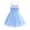 Blue, variant on Kids Girls Summer Dresses Ruffle Sleeveless Princess Dress Casual Vacation School Aline Sundress Blue, 9 Years