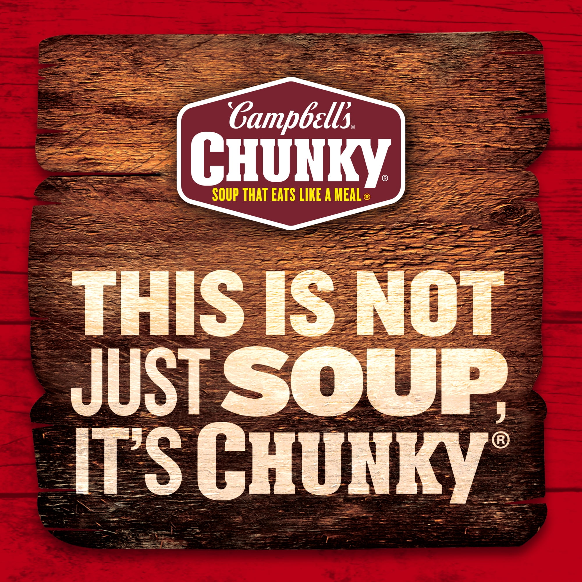 (12 pack) Campbell’s Chunky Soup, Ready to Serve Hearty Bean Soup with Ham, 19 oz Can