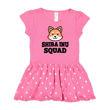 

Inktastic Dog Shiba Inu Squad Gift Baby Girl Dress
