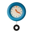 thumbnail image 1 of veasfak Round Wall Clock Analog Clock Housewarming Easy to Read Silent Hanging Clock With Pendulum, 1 of 9