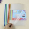 thumbnail image 3 of MasteelfCA 10Pcs Transparent File Folder Sliding Bar Report Covers A4 Report Display Cover Organizer Binder (Q310-Red), 3 of 4