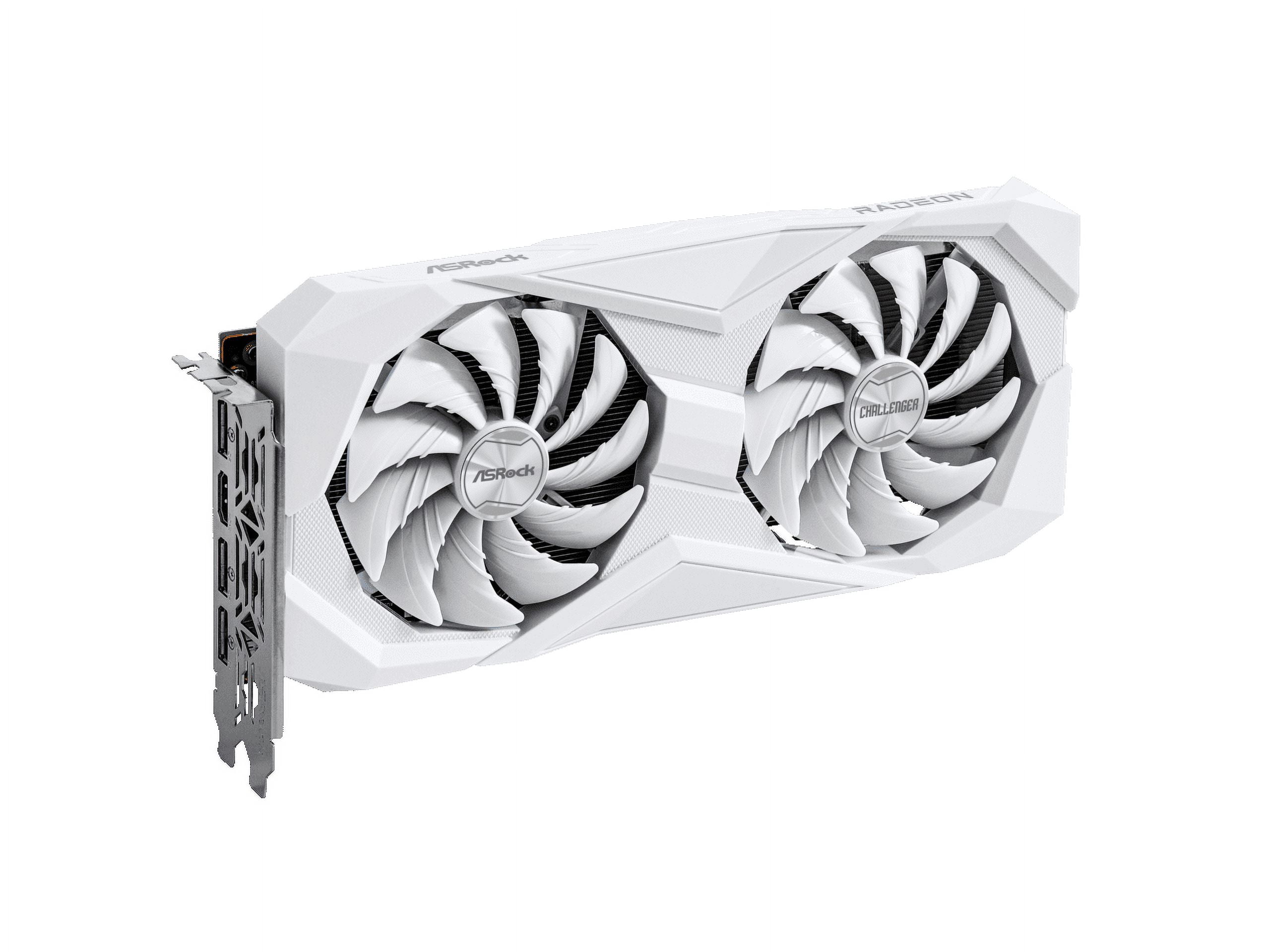 ASRock Radeon RX 6600 Challenger White 8GB GDDR6 PCIe 4.0 Graphics