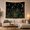 Garden Inside a Glass Terrarium Under Stars, variant on Crescent Moon Framing a Woodland Cottage, Mystical Fantasy for Nature Lovers, Woodland Wall Decor, Housewarming Gift Tapestry Wall Hanging for Bedroom, Living Room and Dorm