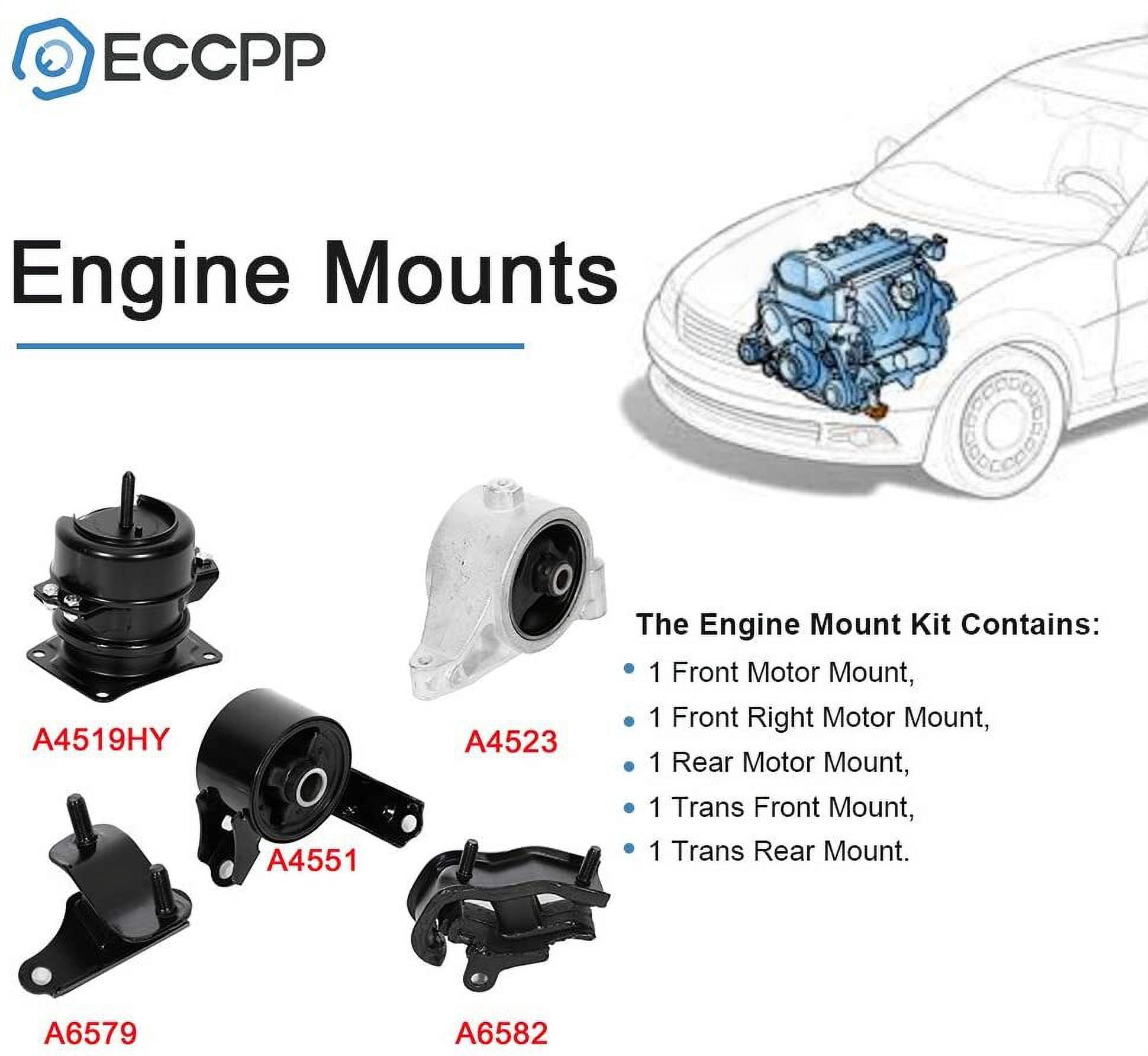 ECCPP Engine Motor and Trans Mounts Fit<font color="#0000FF"> 2001-2002 for Acura MDX  2003-2005 for Honda Pilot 3.5L  A4519HY A4551 A4523 A6582 A6579 5PCS</font>