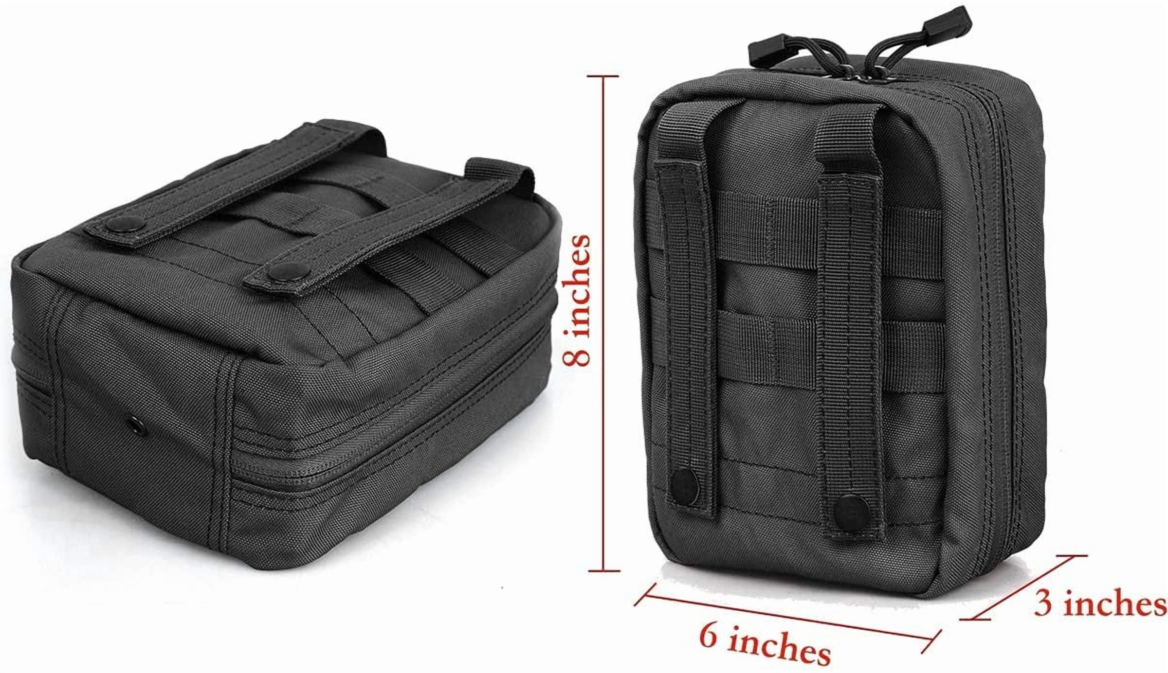 EMT Pouch MOLLE Ifak Pouch Tactical MOLLE Medical First Aid Kit Utility Pouch (with Medical Supplies)