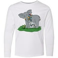 thumbnail image 3 of Inktastic Autism Support Elephants Long Sleeve Youth T-Shirt, 3 of 5