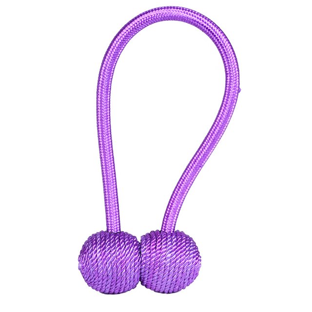 Attaches de Rideaux Magnétiques Attache de Rideau Magnétique Tressage Boucles de Rideaux (Violet)