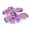 1-Pink219, variant on Boys Light Up Slippers Cartoon Wolf Print Summer Soft Sole Home Non-Skid Slides