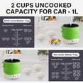 12V Portable Car Rice Cooker, Compact Travel Rice Cooker with Cooking ...