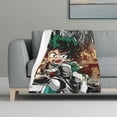 thumbnail image 6 of My Hero Academia Anti-Pilling Flannel 32"X48" Super Soft Plush Air Condition Quilt Fluffy Warm Cozy Decorative Blankets, 6 of 7