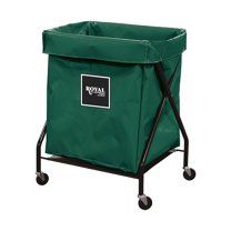 Royal Basket Trucks X-Frame Cart,8 Bu,Green Vinyl G08-EEX-XFA-3ONN