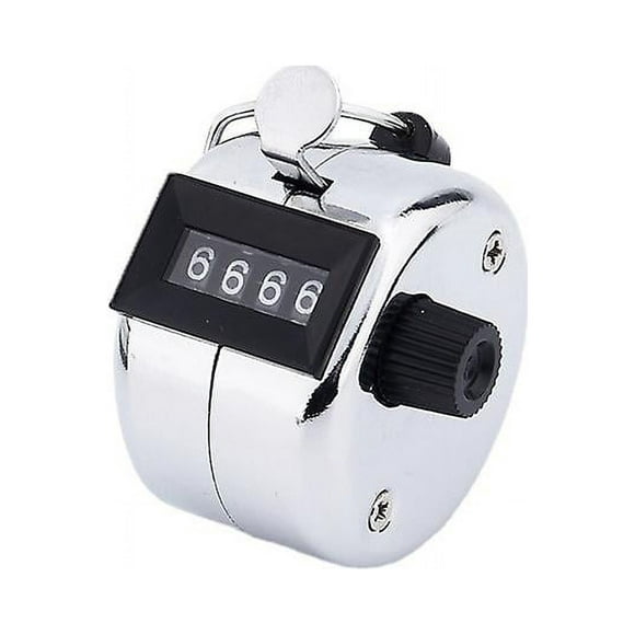 4pcs Tally Clicker Counter Metal Case Mechanical Clicker Digital Handheld Tally Counter