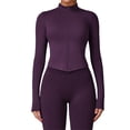 thumbnail image 1 of Chaqueta de Yoga for mujer, chaqueta de Yoga deportiva for correr al aire libre con cremallera, chaqueta de manga larga, ropa de Yoga de secado rápido for niñas, 1 of 6