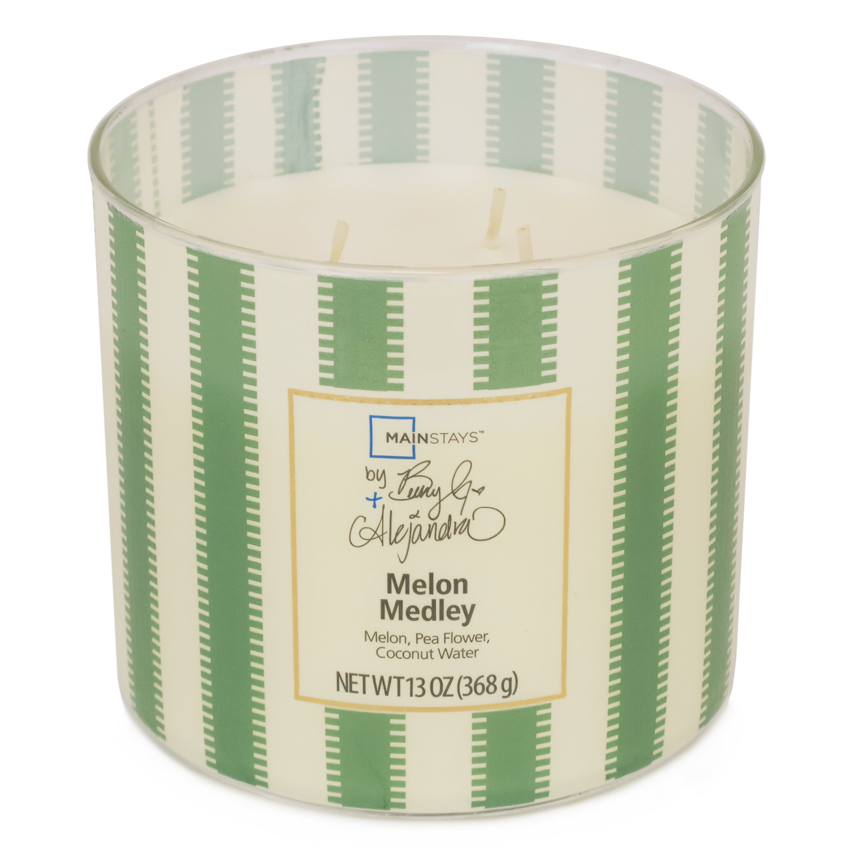Mainstays by Becky G. & Alejandra 3-Wick Melon Medley Candle