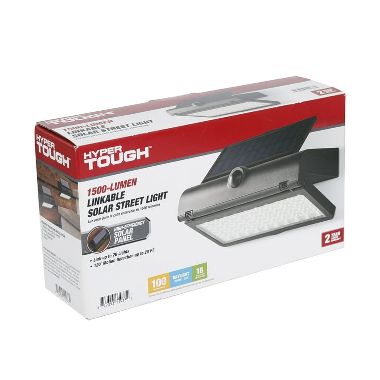 Hyper Tough 1500 Lumen LED Motion Activated Solar Path Light,Durable Plastic Construction Hyper Tough 1500 Lumen LED Motion Activated Solar Path Light,Durable Plastic Construction