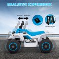 thumbnail image 4 of Qaba VTT Quad 6 V pour Enfants, Voiture Électrique à 4 Roues avec Phares, Blanc, 4 of 10