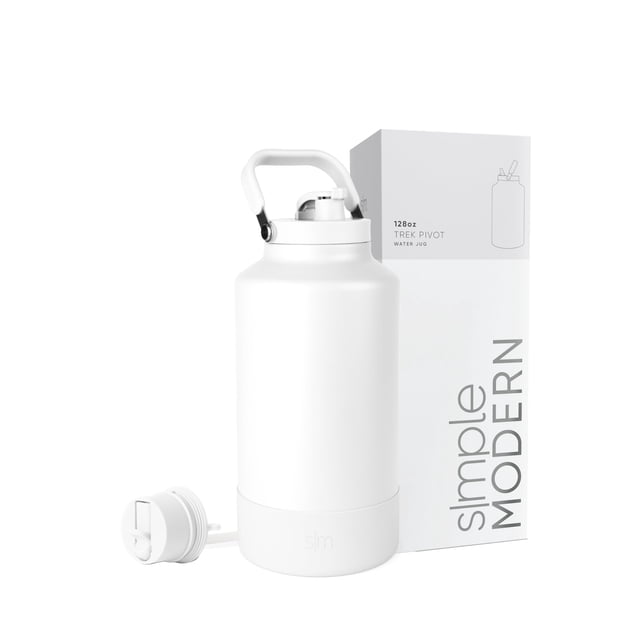 Botella de agua Simple Modern Trek Pivot de acero aislante de 3,8 L