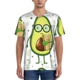 thumbnail image 4 of Haiem Hip Hop Hipster Baseball Jersey Button Down Shirts Sports Uniforms Men Women Jersey(Avocado with Glasses,Small), 4 of 9