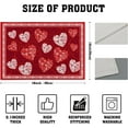 thumbnail image 4 of mubwai Love Heart Placemats Set of 4, Valentines Day Red White Hearts Print Linen Place Mat 12x18 Inch, Romantic Non-Slip Washable Table Mats Kitchen Dining Tabletop Holiday Party Wedding Decor, 4 of 8
