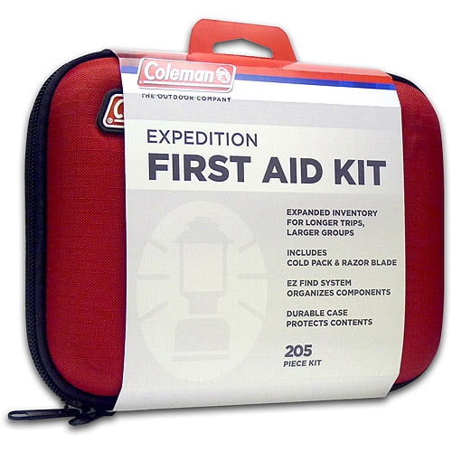 Coleman Expedition First Aid Kit, 205 items, Red by Generic